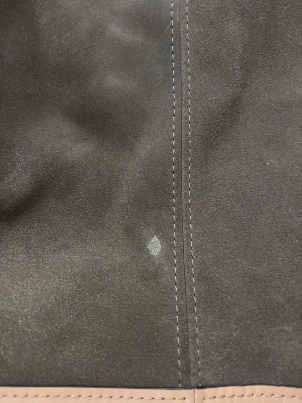 Rag & Bone Passenger Oversized Olive Green‎ and Taupe Suede Large Shoulder Bag